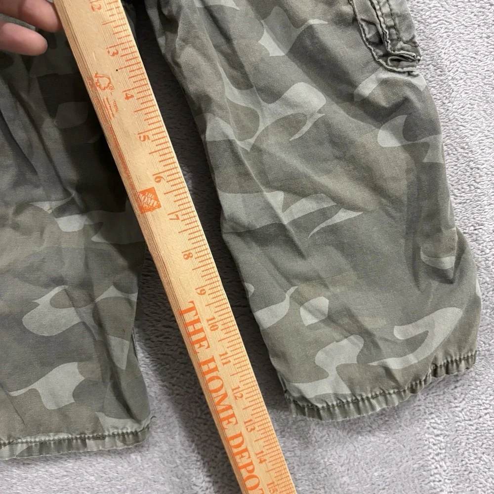 OshKosh B'Gosh Camo Overalls Bib Youth Kids 3T Cargo Pockets Utility Green